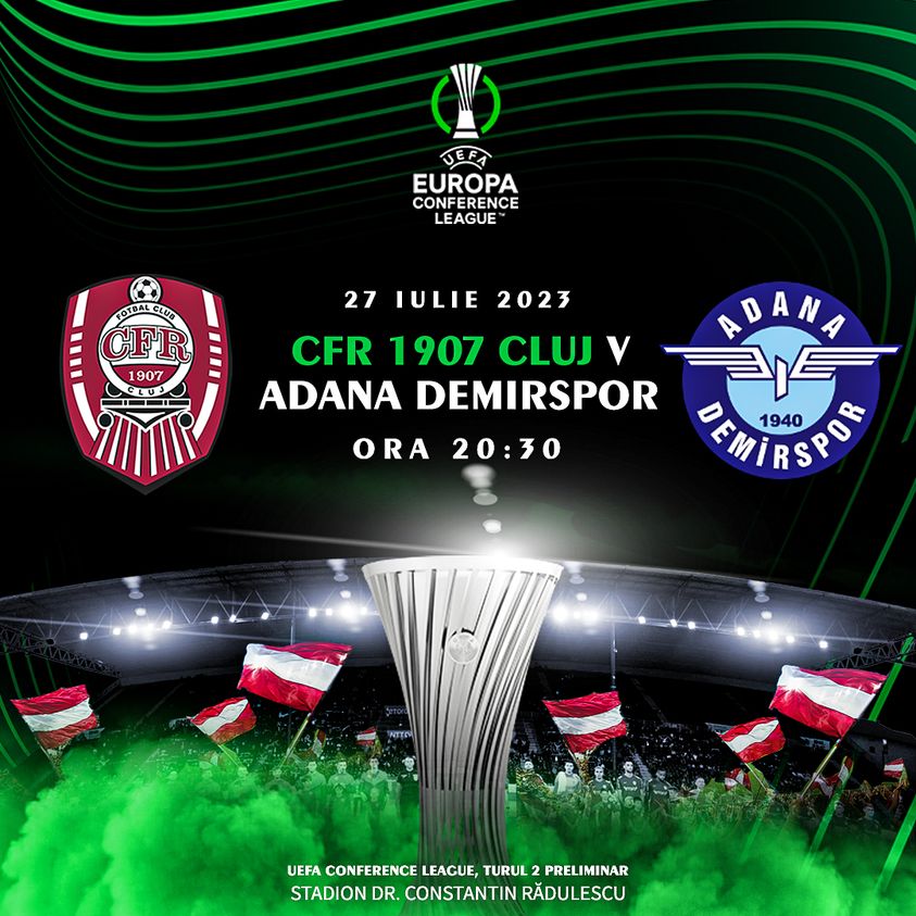 CFR Cluj incepe seria jocurilor de calificare in grupele celei de-a treia competitie fotbalistice europene., Conference League-CFR Cluj incepe seria jocurilor de calificare in grupele celei de-a treia competitie fotbalistice europene., Stiri Turda - MinaDeStiri