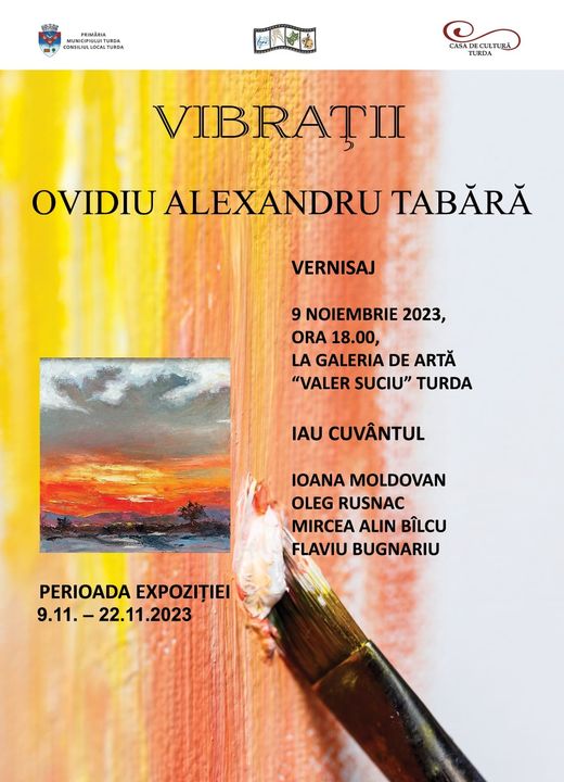Galeria de Arta Valer Suciu organizeaza azi vernisajul Expozitiei de Pictura numita VIBRATII., Galeria de Arta Valer Suciu organizeaza azi vernisajul Expozitiei de Pictura numita VIBRATII., Stiri Turda - MinaDeStiri